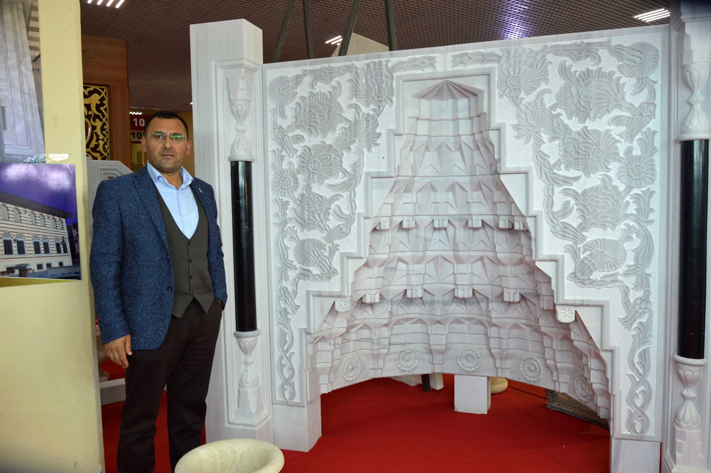 2018 Cami Yapı Fuarı Osmanlı Doğaltaş standı ve doğal taş uygulamaları - Fotoğraf 13