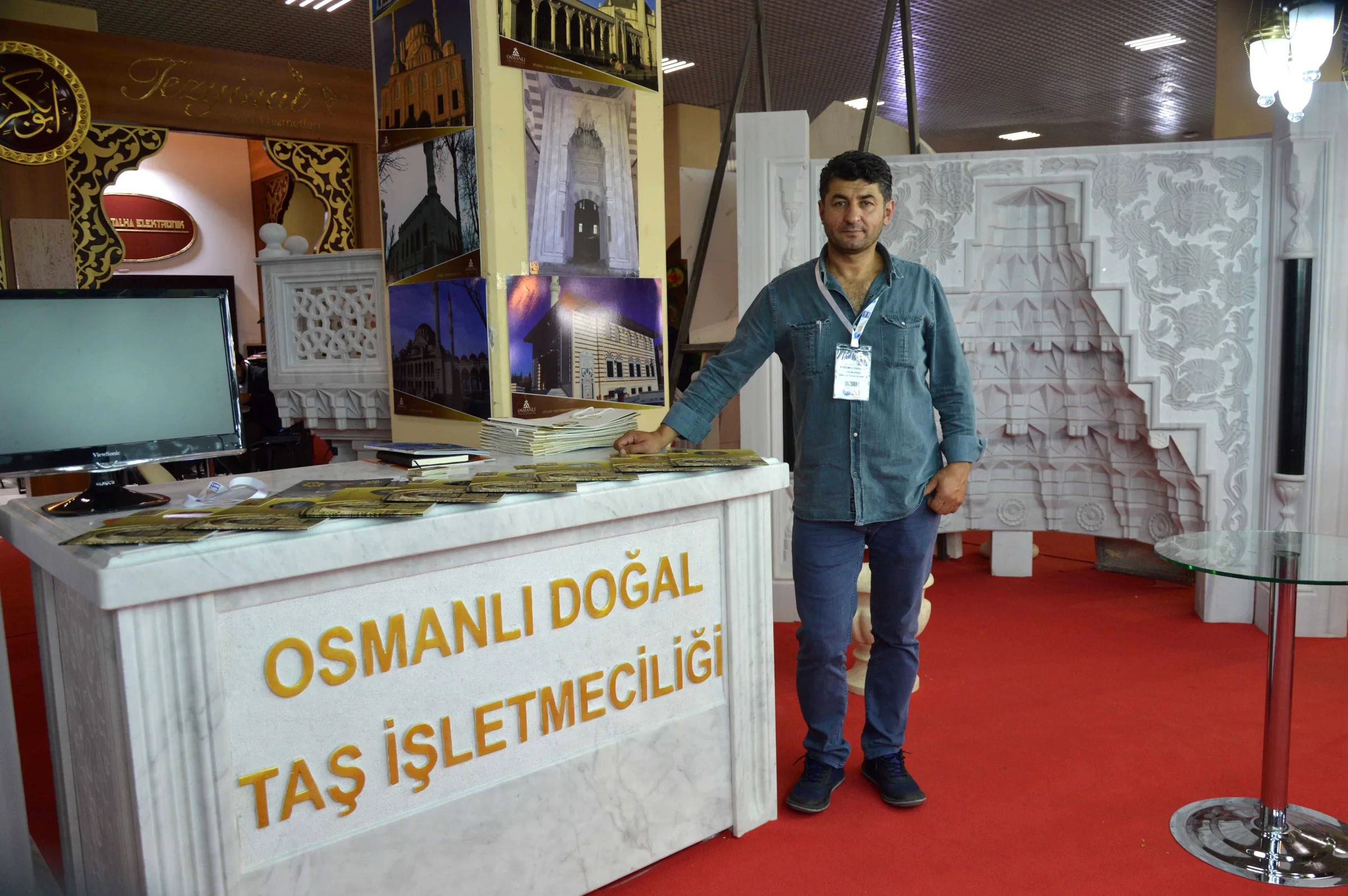 2018 Cami Yapı Fuarı Osmanlı Doğaltaş standı ve doğal taş uygulamaları - Fotoğraf 8