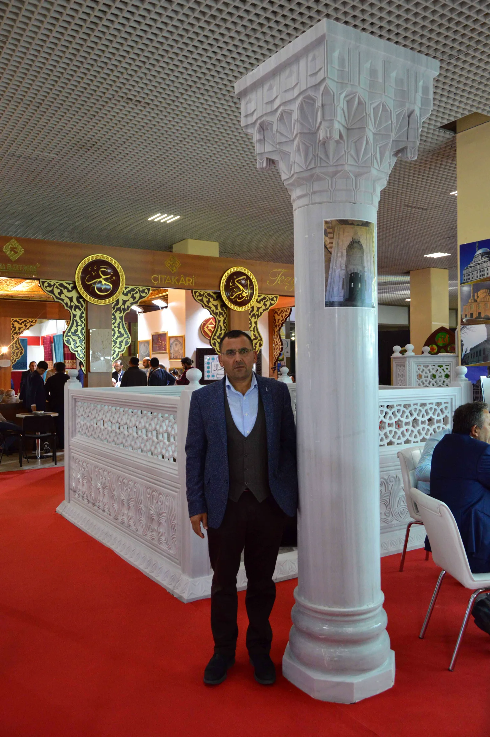2018 Cami Yapı Fuarı Osmanlı Doğaltaş standı ve doğal taş uygulamaları - Fotoğraf 1
