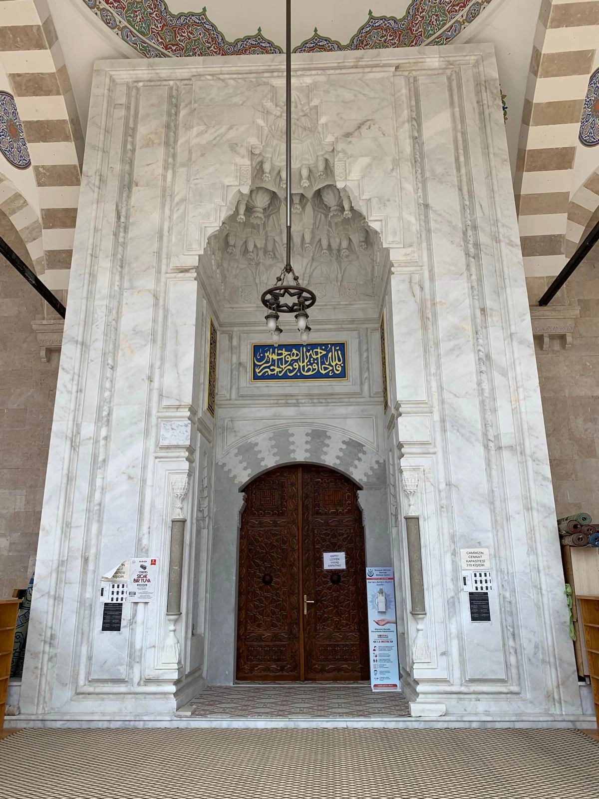 Mermer portal ve cami iç giriş kapısı uygulaması