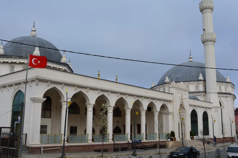 Kubbeli Cami doğal taş dış cephe uygulaması #32