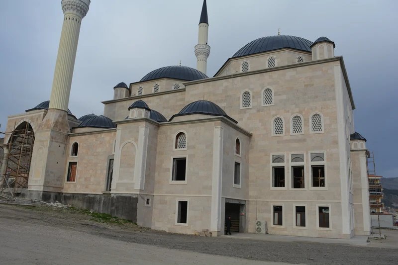 Sema-Abdurrahman Karamanlıoğlu Camii doğal taş dış cephe uygulaması #46