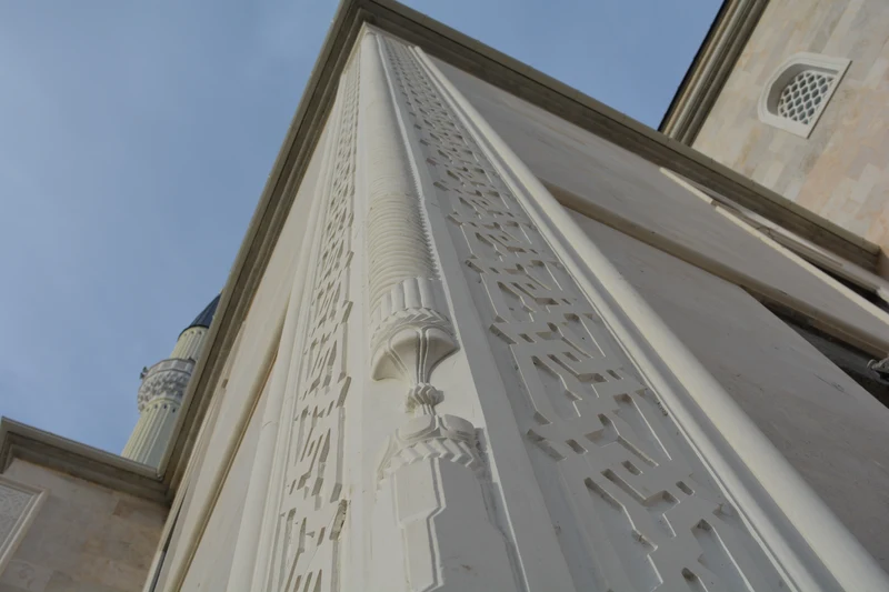 Sema-Abdurrahman Karamanlıoğlu Camii Beyaz Mermer Cephe #49