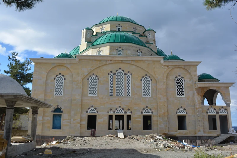 Sema-Abdurrahman Karamanlıoğlu Camii Beyaz Mermer Cephe #54
