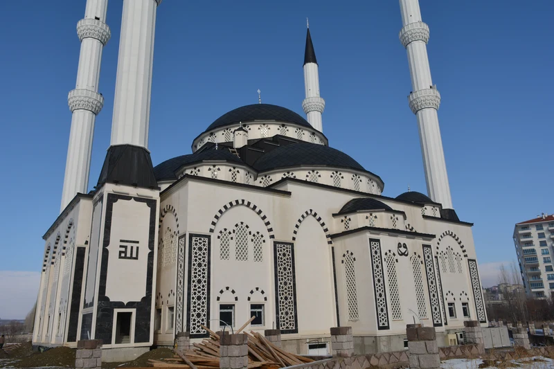 Cami doğal taş dış cephe uygulaması #112